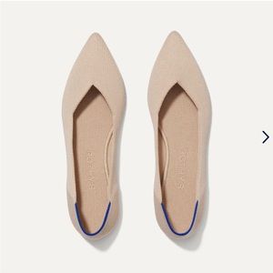 Rothy’s The Point, Ecru, size 8. NWOT.